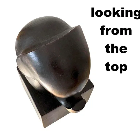 elephant WEST ELM figure black mid-century abstract 3x6.5 Ferdinand Parpan - Picture 6 of 13